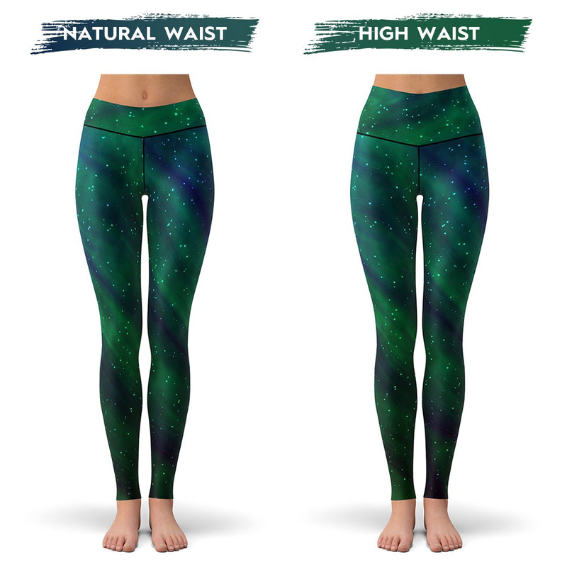 Northern Lights Aurora Borealis High Waisted Yoga Pants Soft Leggings for  Women Tummy Control Workout Running Leggings 2XL : : Clothing,  Shoes & Accessories