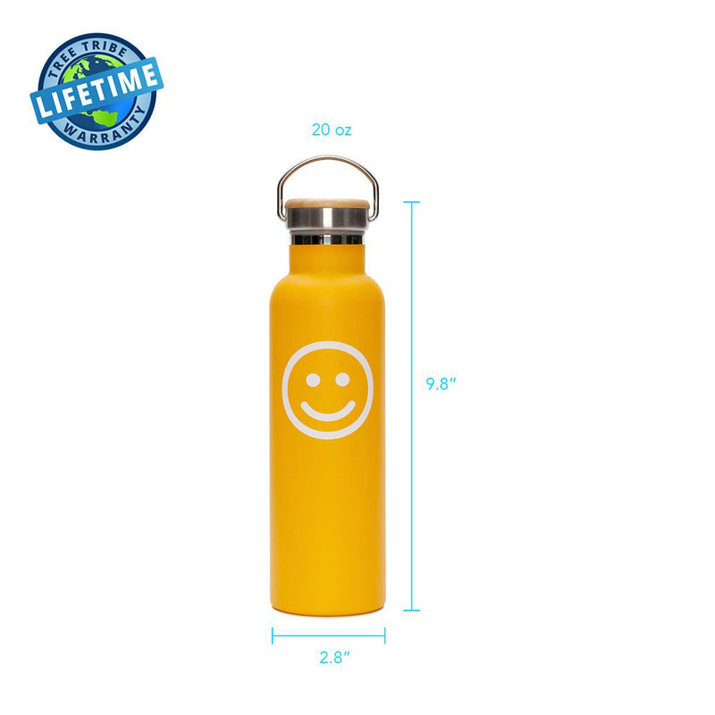 Custom Smiley Face Sports Water Bottle