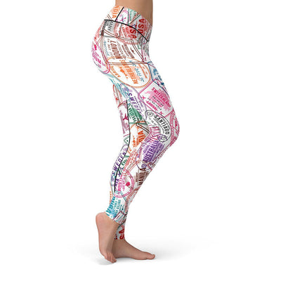 Passport Leggings  -  Yoga Pants