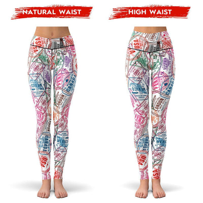Passport Leggings  -  Yoga Pants