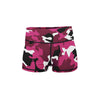 Pink Camo Yoga Shorts