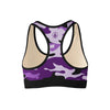 Purple Camo Sports Bra  -  Yoga Top