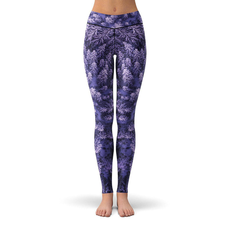 Purple Winter Leggings  High Res Designs Inspired from Nature