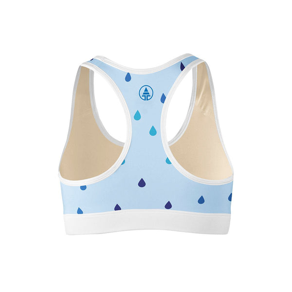 Rain Drops Sports Bra  -  Yoga Top