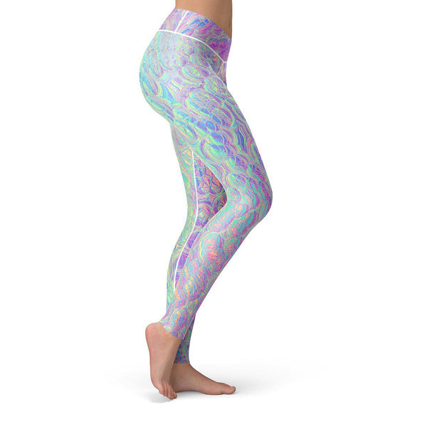 Rainbow Snake Leggings  -  Yoga Pants