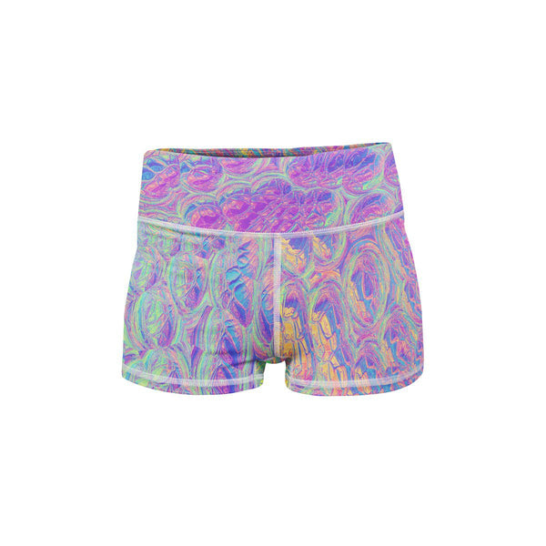 Rainbow Snake Yoga Shorts  -  Women's Shorts