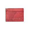 Leaf Leather Slim Wallet - Red