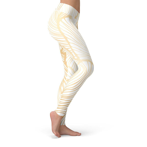 Royal Leaf Leggings  -  Yoga Pants