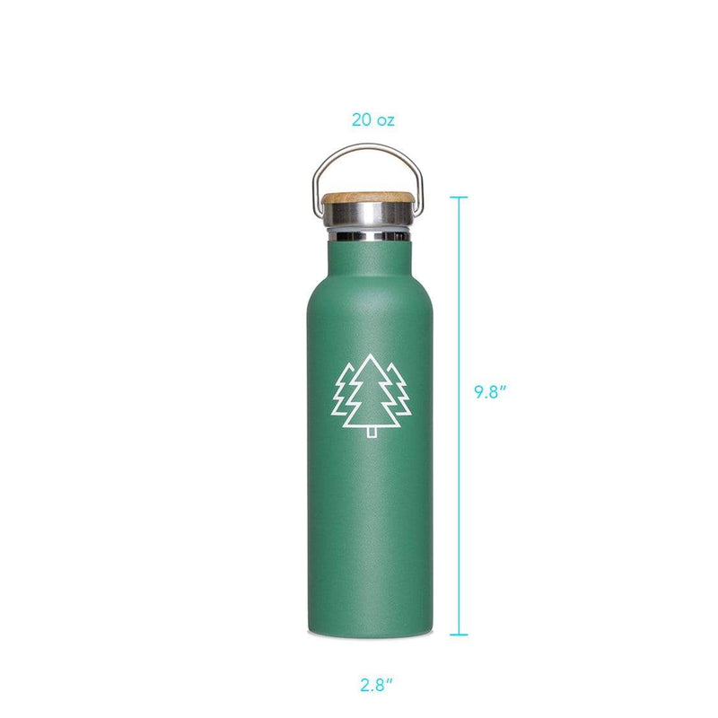 BIGTREE Holiday Christmas Green Insulated Stainless Steel Water Bottle Hot  Cold Thermos for Adults
