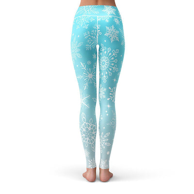 Snowflake Leggings  -  Yoga Pants