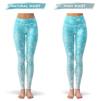 Snowflake Leggings  Fitness Yoga Pants