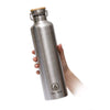 Stainless Steel 1 Liter Water Bottle (34 oz)  -  Reusable Bottle