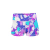 Sunburst Neon Yoga Shorts  -  Women's Shorts
