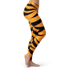 Cincinnati Bengals Leggings Graphic WHODEY Black /white Tiger Striped Pants,  Comfortable, Durable,microfiber Yarn Leggings. 4 Way Stretch -  Canada