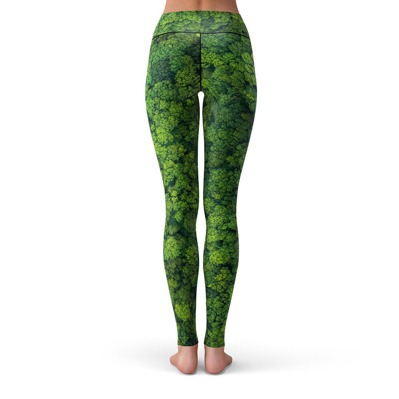Tree Nugs Green Leggings | Nature Inspired Comfortable Active Wear