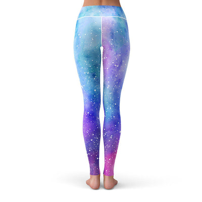 Kyku Brand Galaxy Leggings Women Space 3d Print Forest Ladies