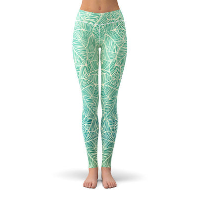 Vitamin Leaf Leggings  -  Yoga Pants